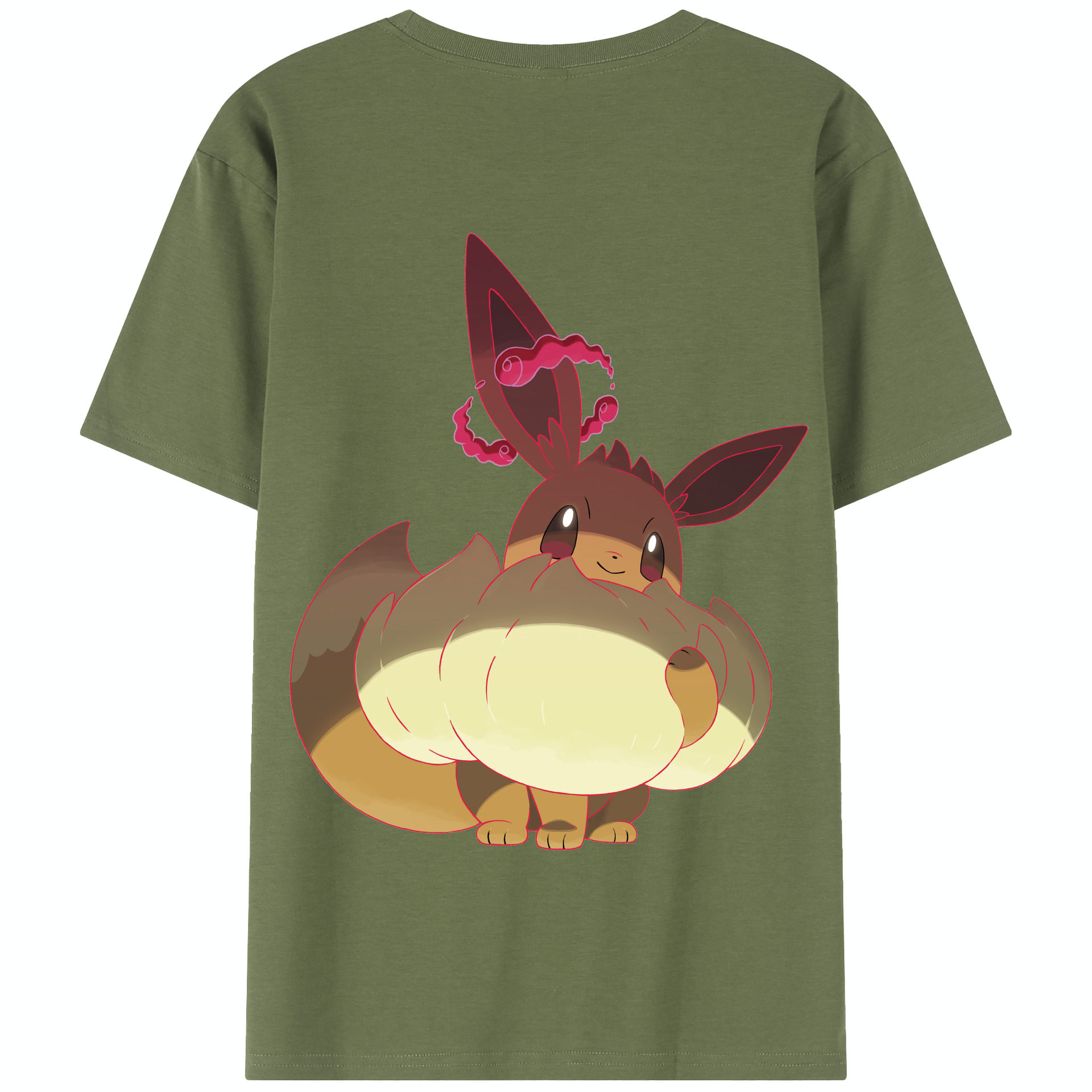 （画像用） ポケットモンスター Pokémon 綿100％半袖Tシャツ（背面プリント）